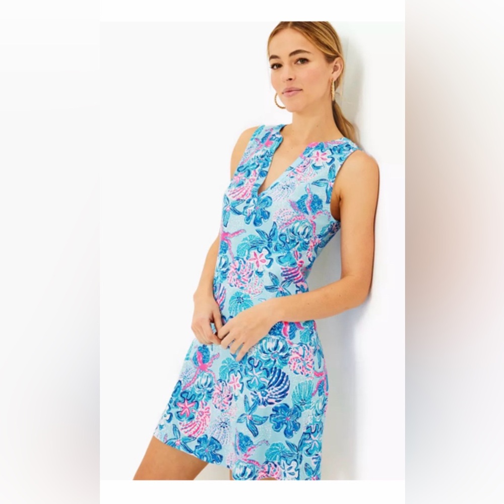 Lilly Pulitzer Dev Dress in multi Bahamas beachcomber